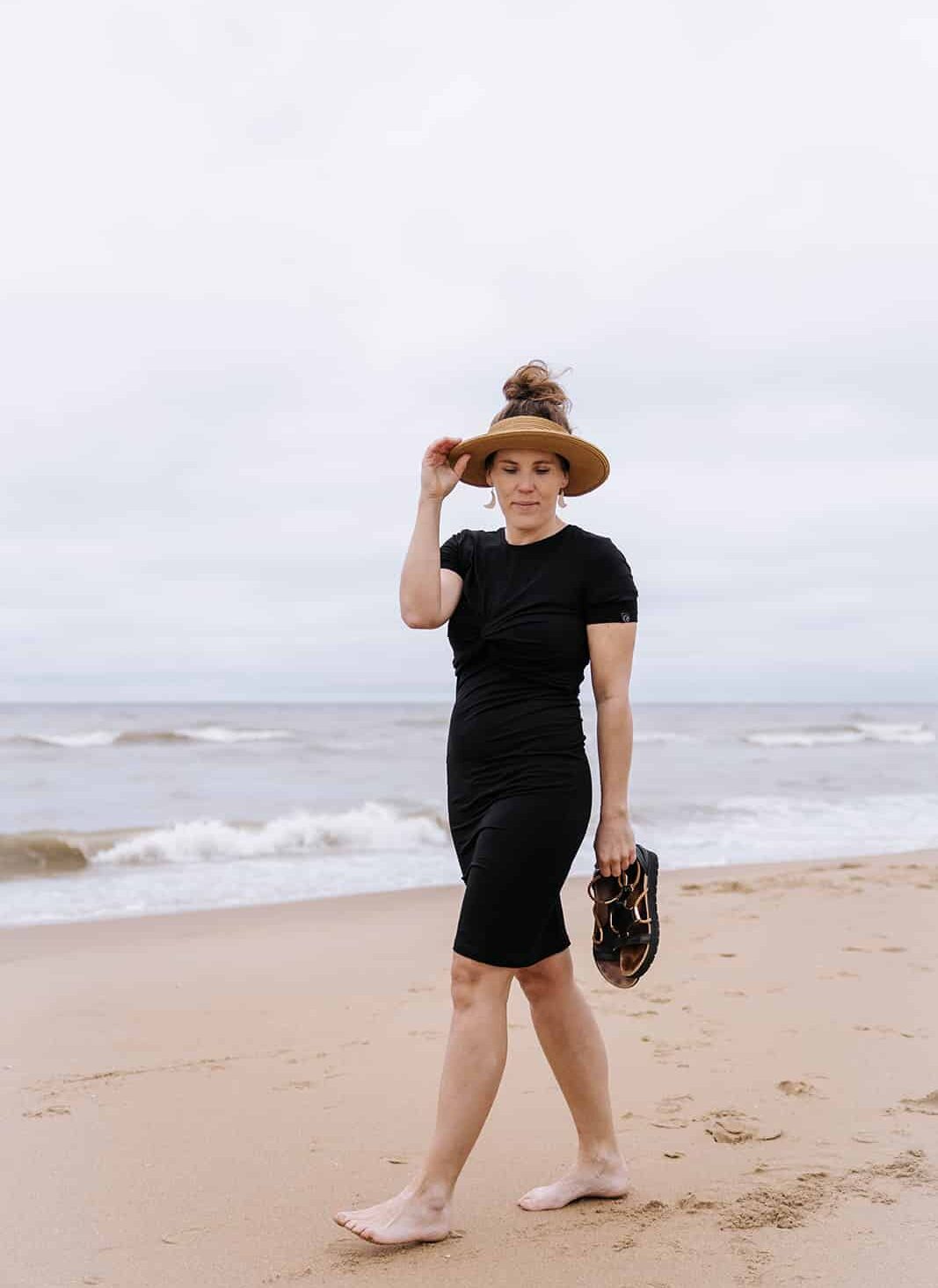Nursing dress Negro
