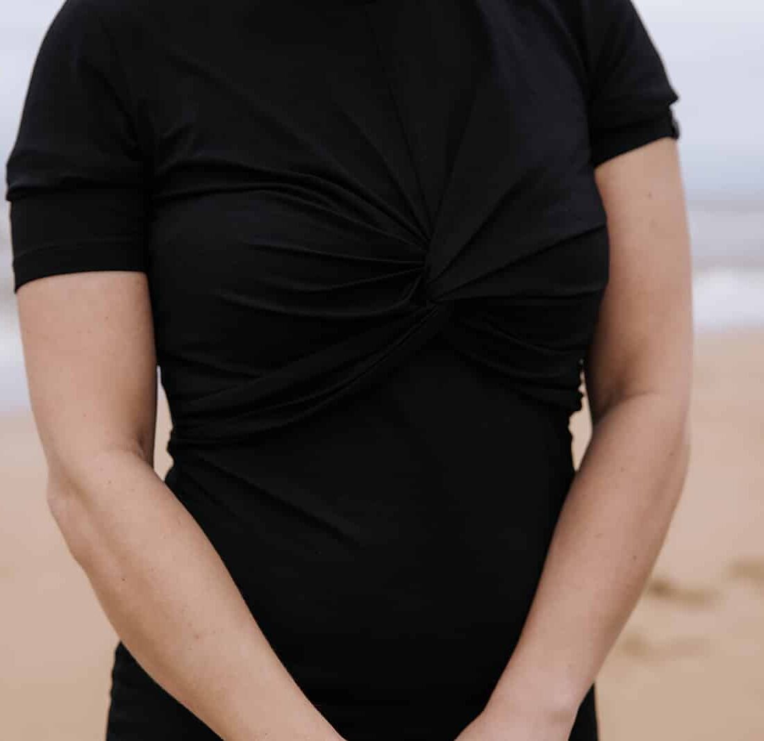 Nursing dress Negro