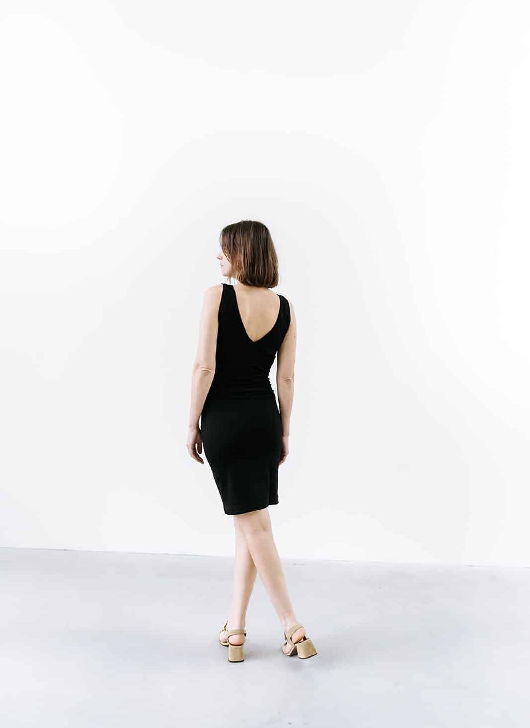 2-way dress Zwart