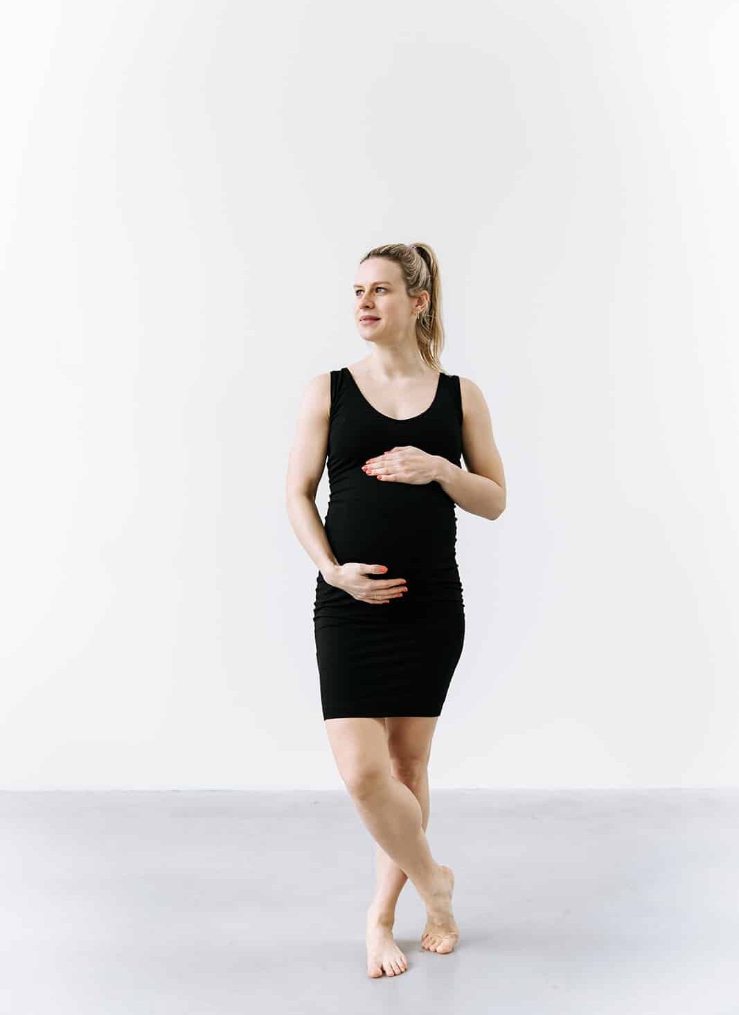 2-way dress Zwart