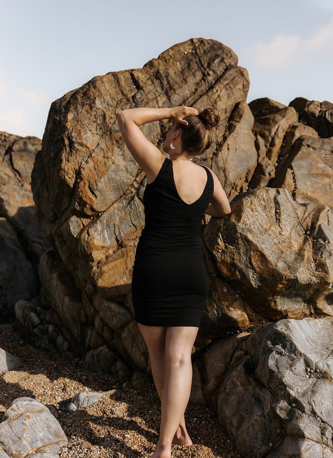 2-way dress Zwart