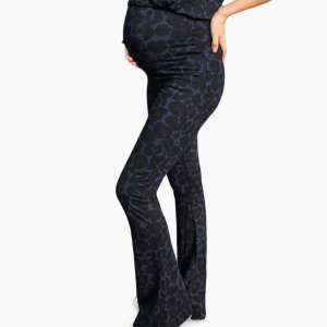 Flared pants Leopard Blue