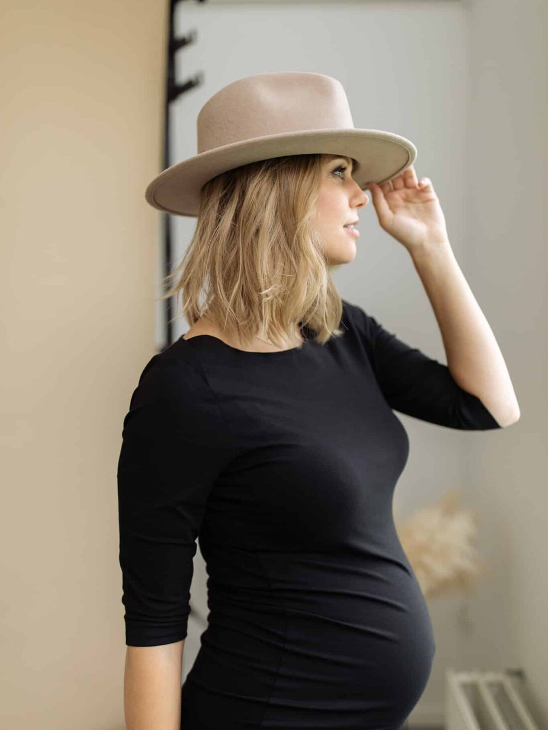 Swan dress Zwart