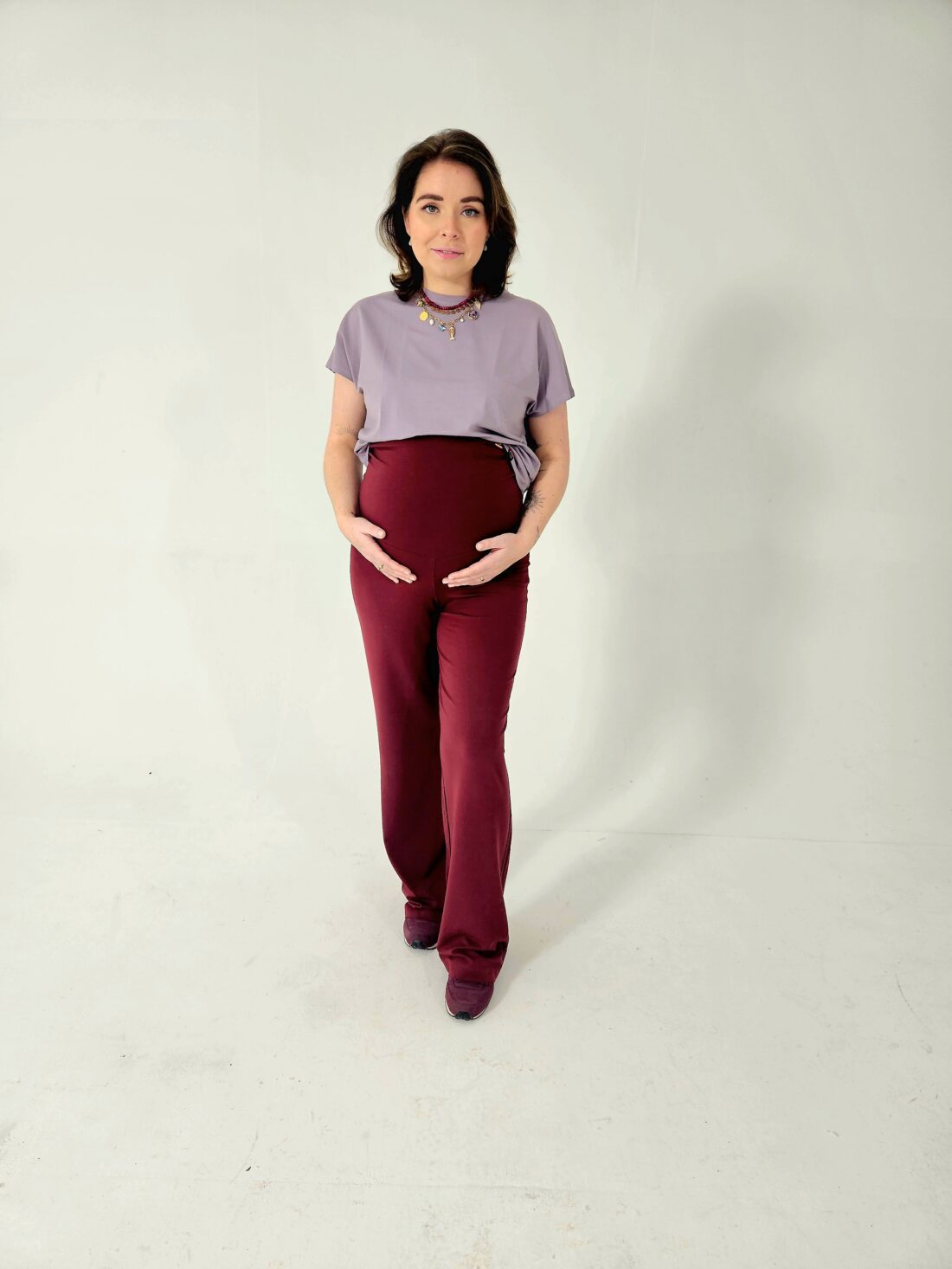Oversized top Oud roze
