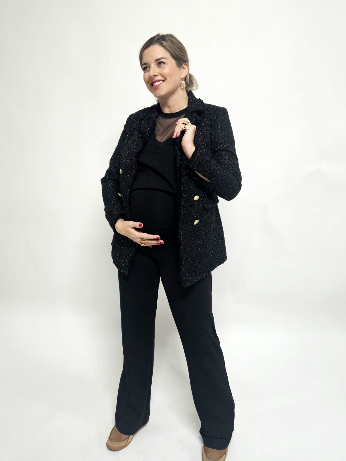 TALL Wide pants Black