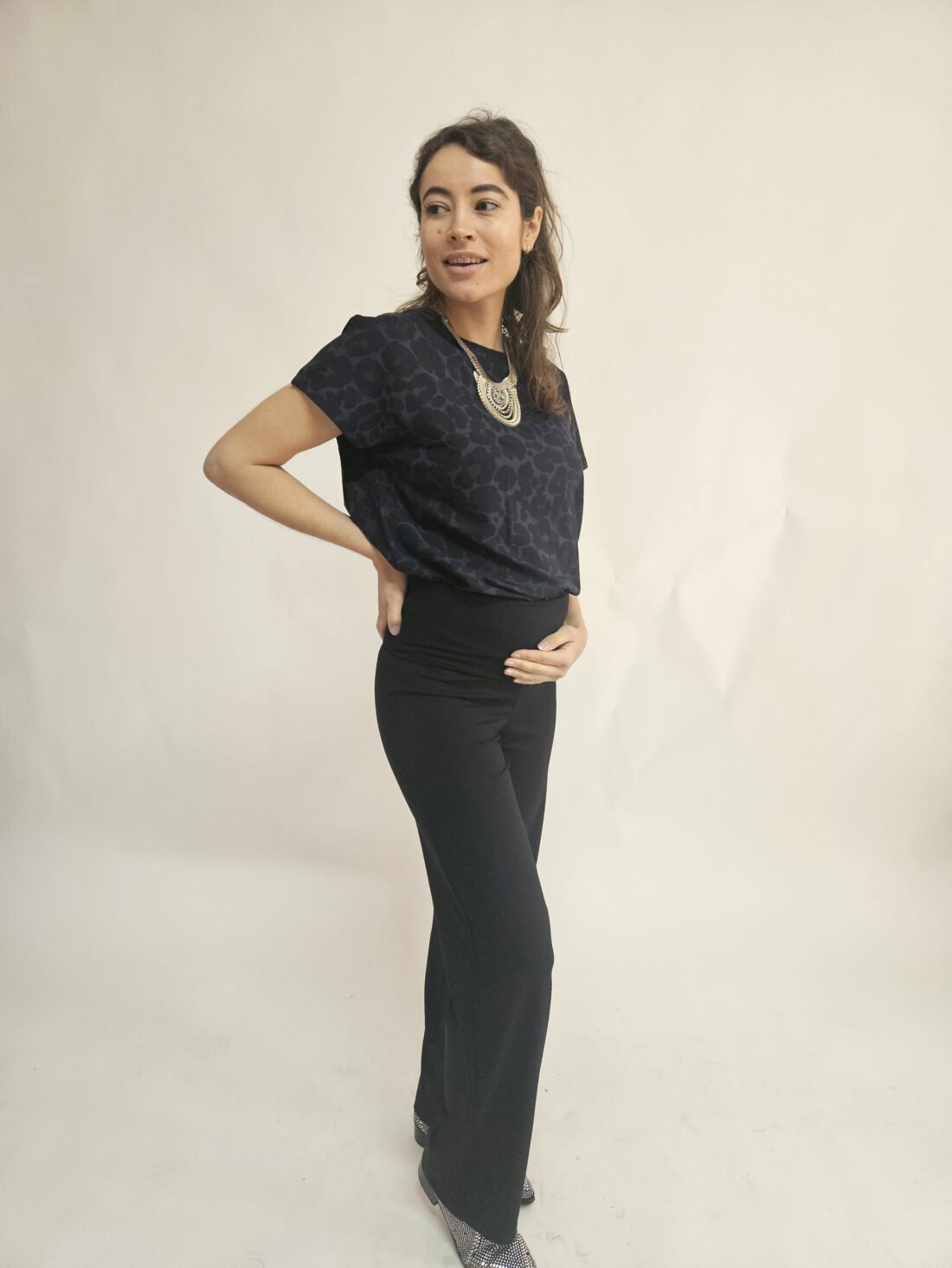 TALL Wide pants Black