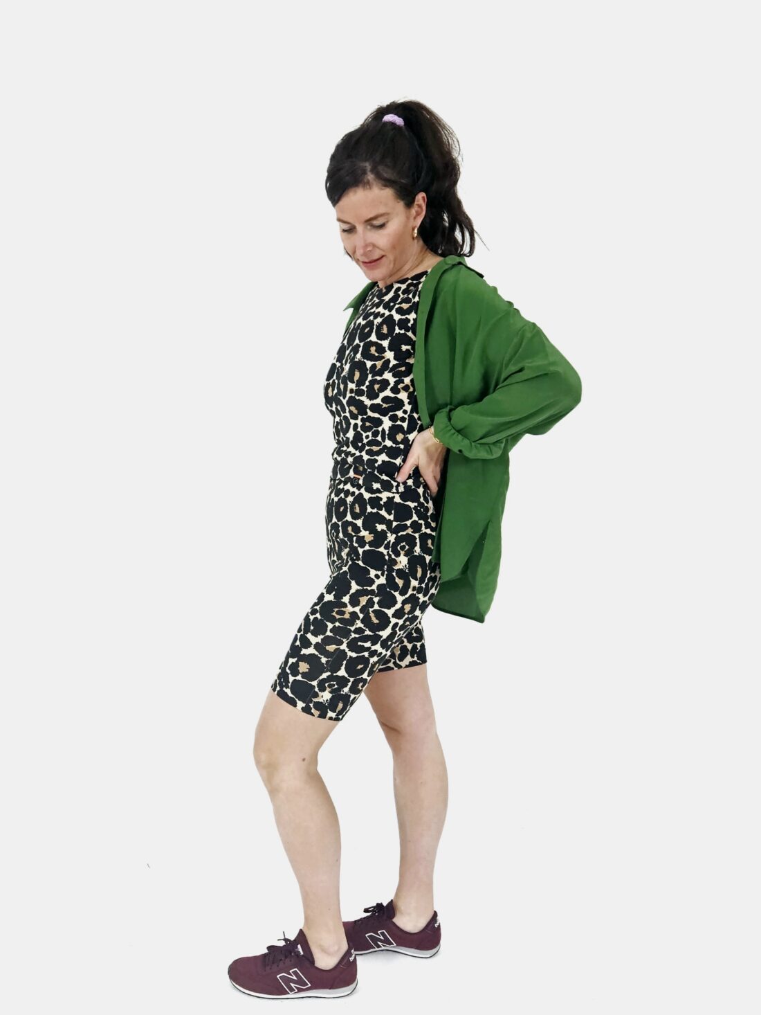 Top de espalda abierta leopard