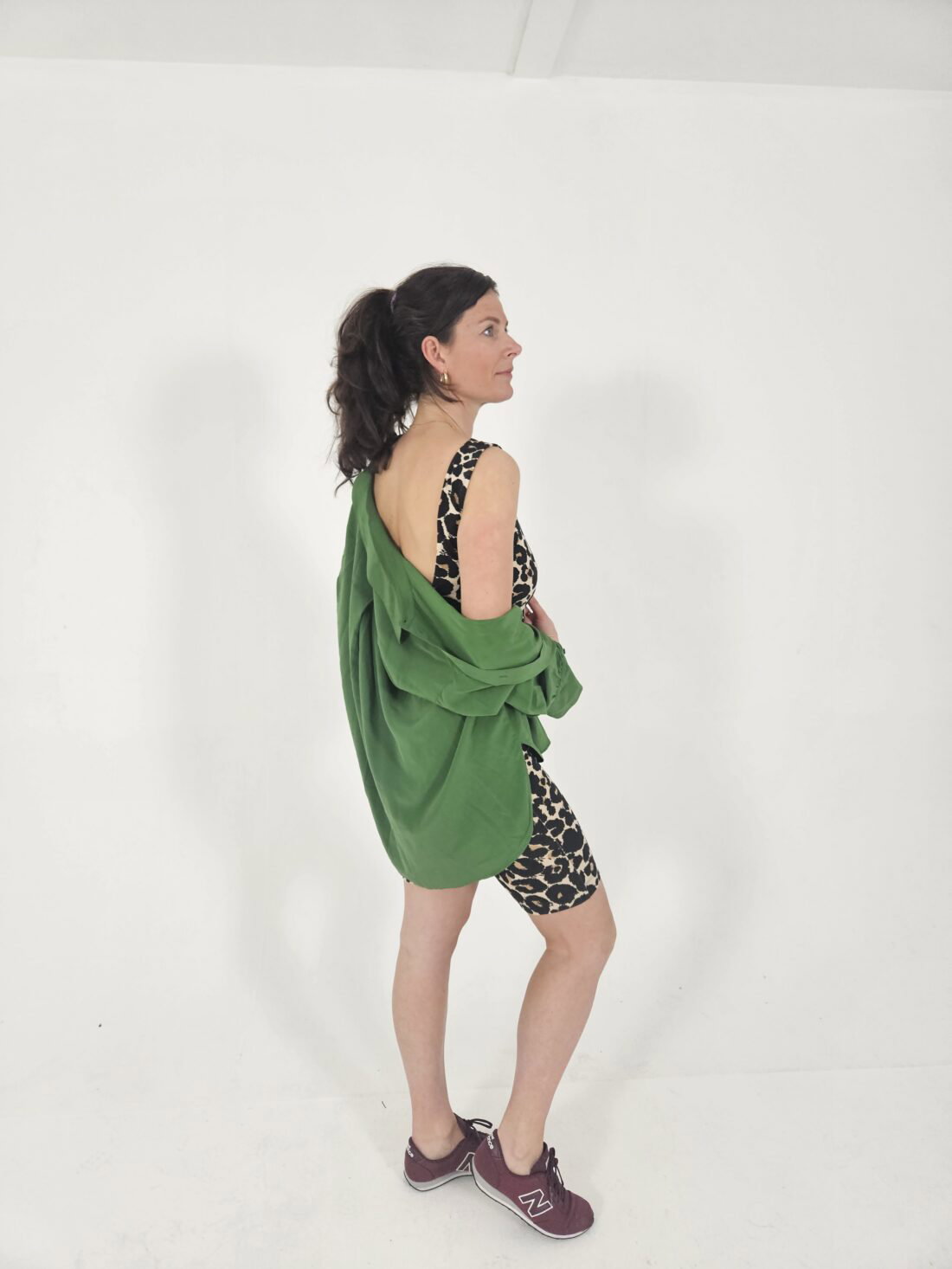 Top de espalda abierta leopard