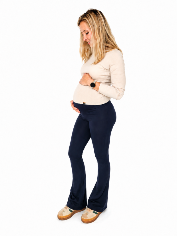 Flared pants Donker blauw