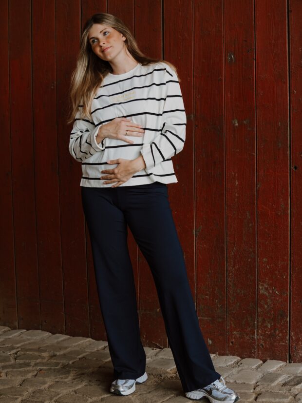 Wide pants Donker blauw