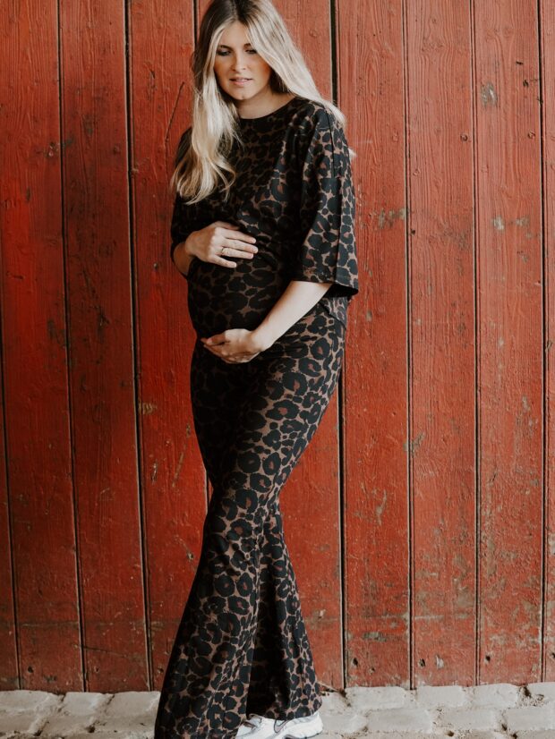 Flared pants Leopard Bruin