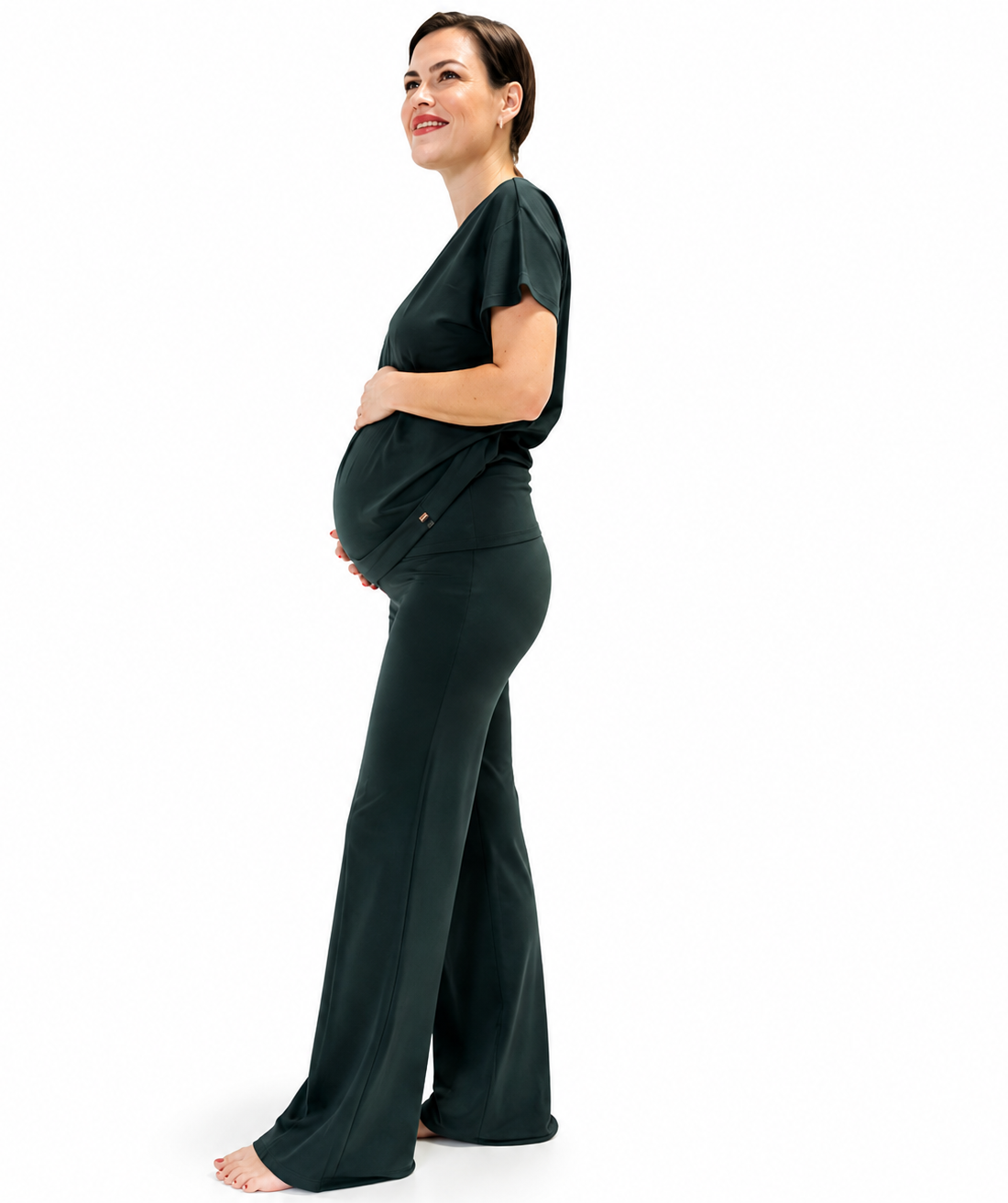 Wide pants Donker groen