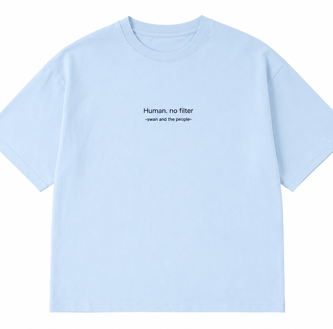 Boxy t-shirt Human, no filter