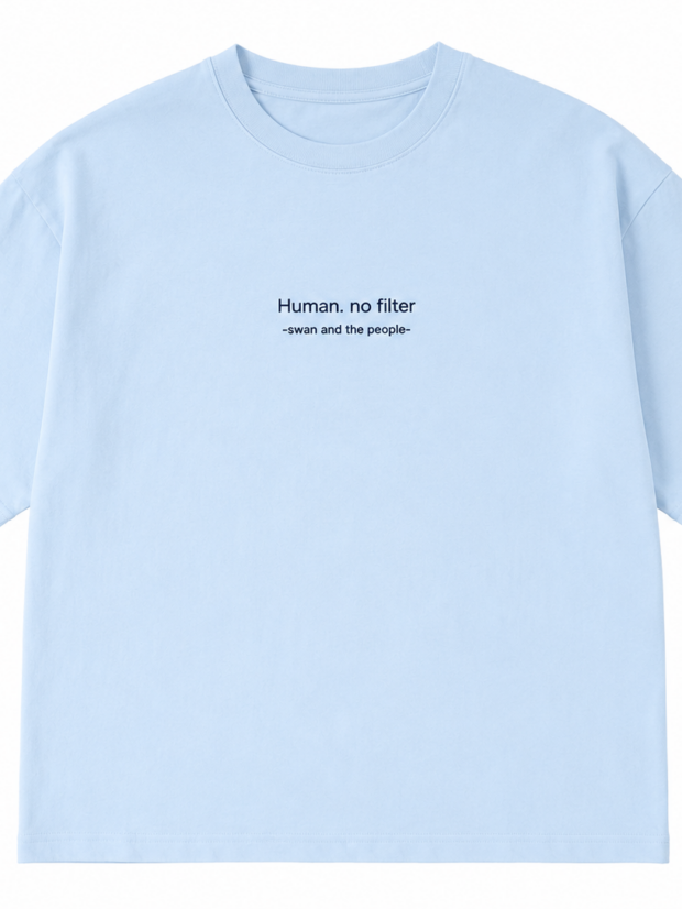 Boxy t-shirt Human, no filter
