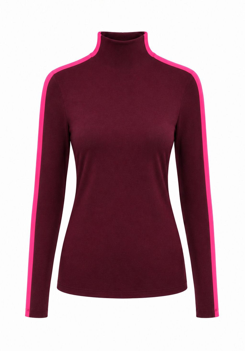 Turtle neck top Burgundy
