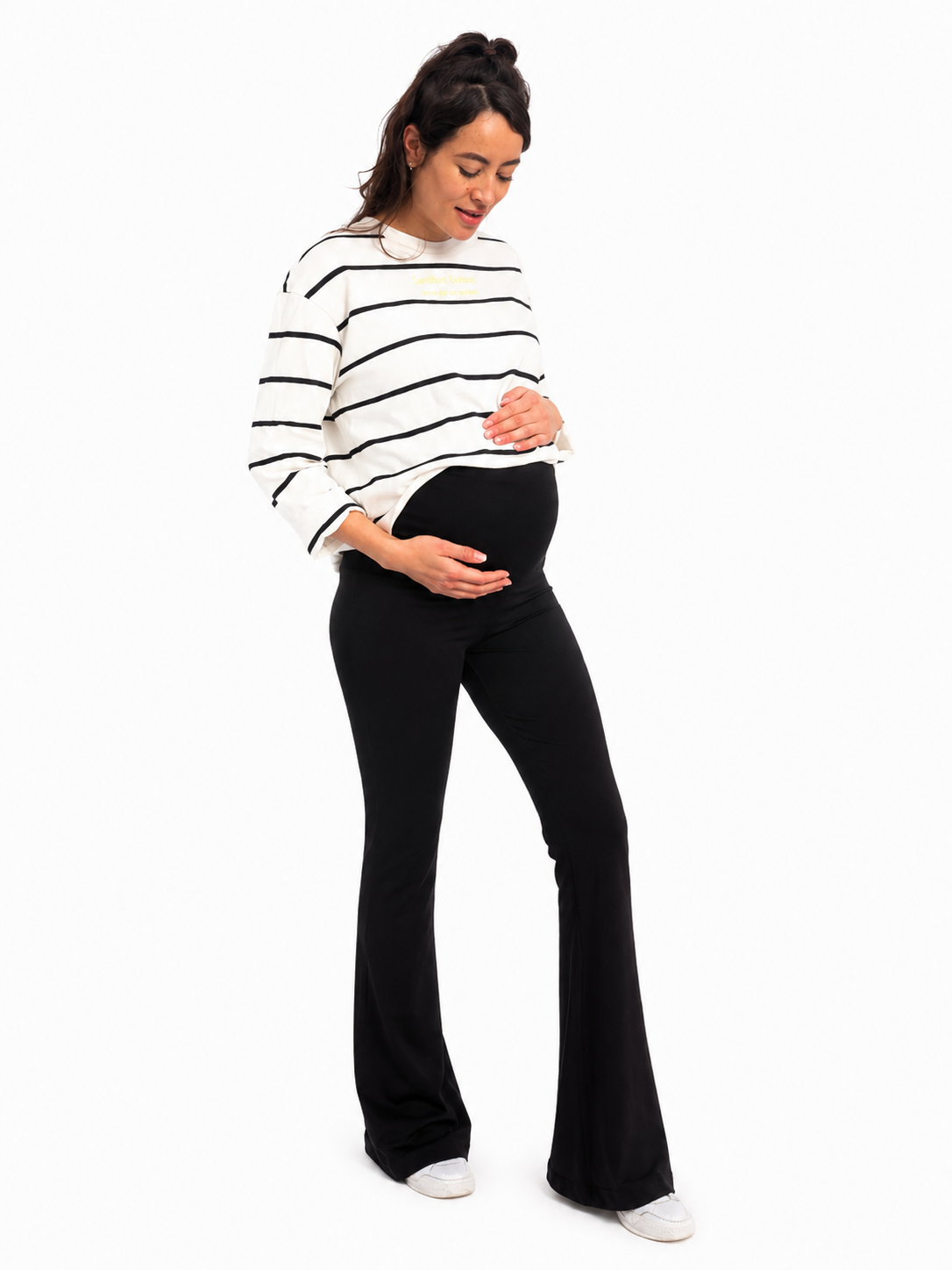 Flared pants Punta Zwart
