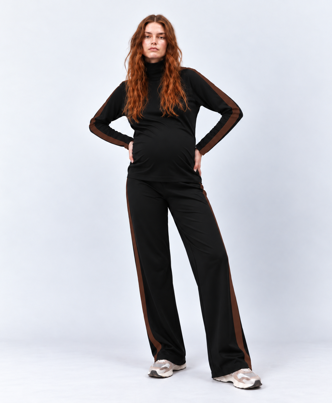 Turtle neck top Black